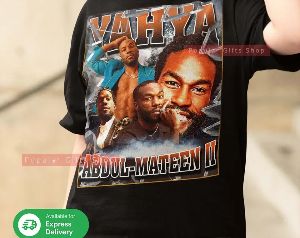 Yahya Abdul-Mateen II Vintage unisex košeľa Vintage Abdul-Mateen Darček pre neho a jej najlepšie Abdul-matee