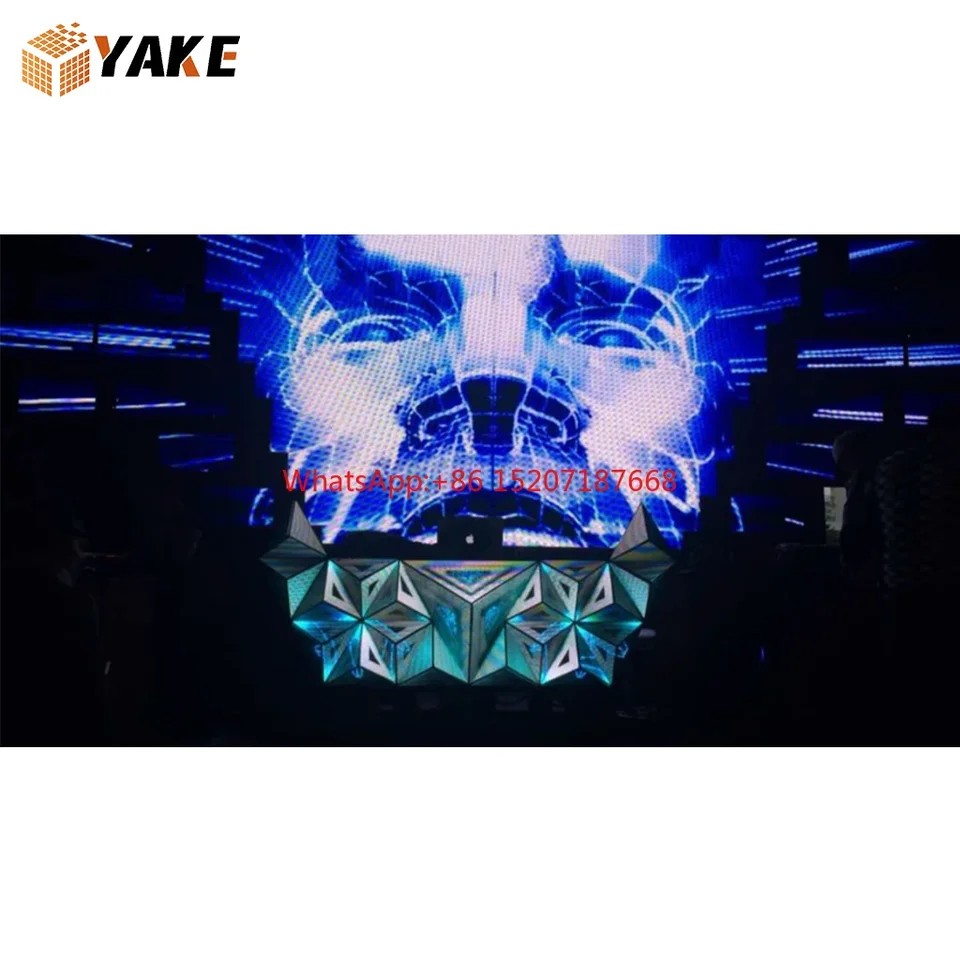 Yake Indoor Bar Stage Fasade LED displej P4 DJ Booth stolová stánok pre nočný klub DJ Cabina LED displej