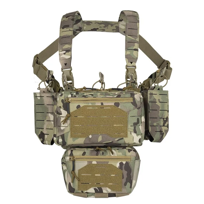 Yakeda mc camo molle hrudník bojový podvozok s hák