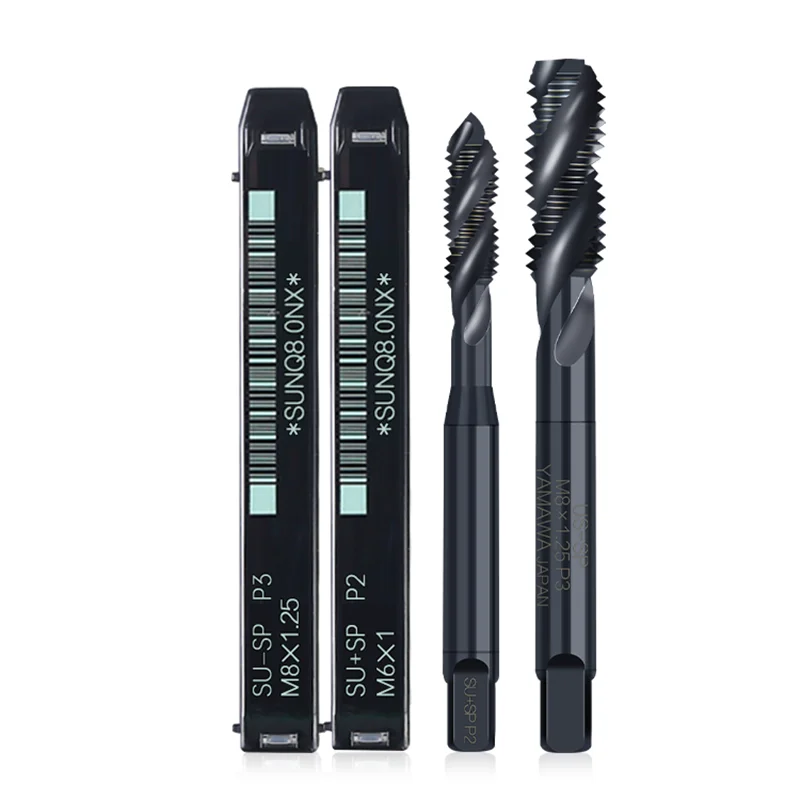 Yamawa stroj Spiraltap M2 M3 M4 M5 M6 M8 M10 M12 Cobalt Plated Screck Tap Conquer, nehrdzavejúca oceľ