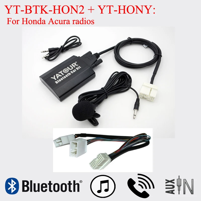 YATour Factory Car Radios Bluetooth Music Interfaces for Honda Accord Civic CRV Element Odyssey Pilot Legend City