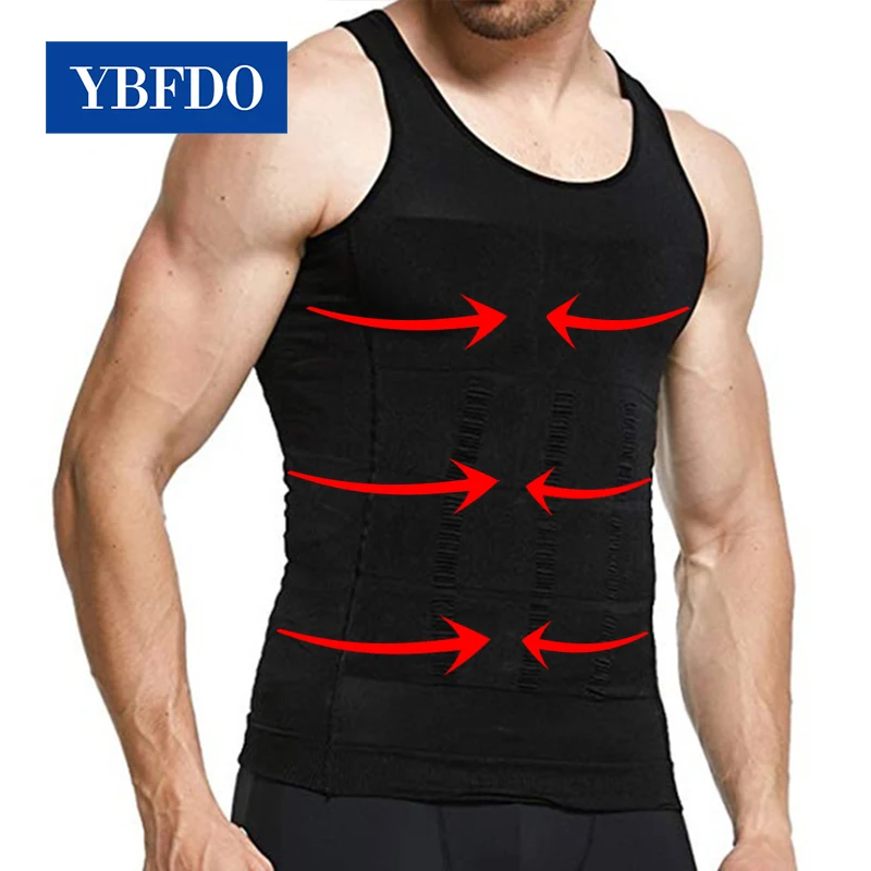 Ybfdo nových mužov Slimming Shaper Belly brucho Undershirt Cvičenie