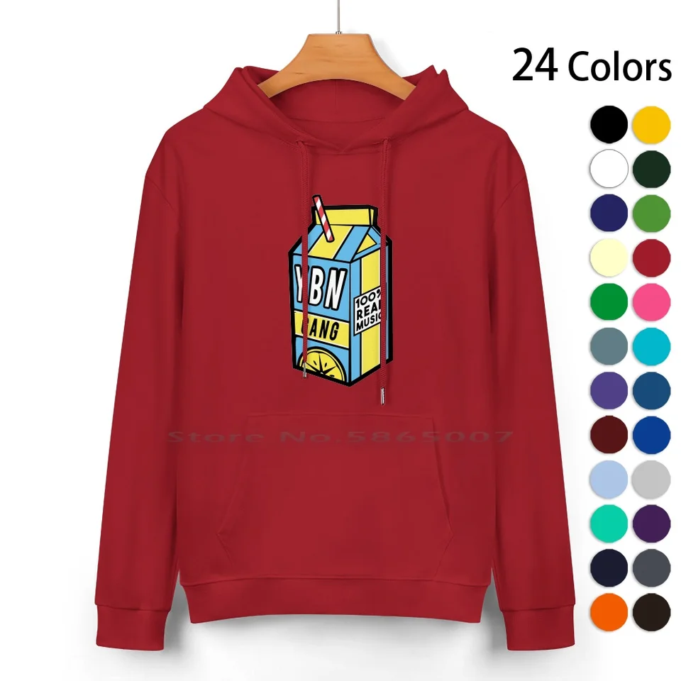 YBN Gang Cotton Hoodie sveter 24 Colors Lemonade Jumper Pump PEEP Gang Rap US 100% bavlnená mikina s kapucňou pre ženy