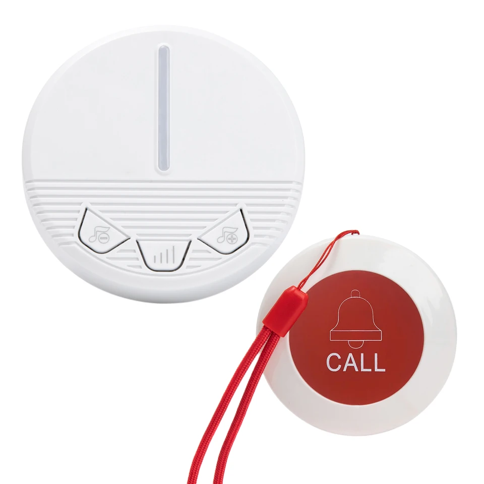 YCALL SMART Wireless Núdzové volanie SYSTLE SVETLO BELL s tlačidlom CareGiver Pager pre staršiu nemocnicu Seniors Hospital