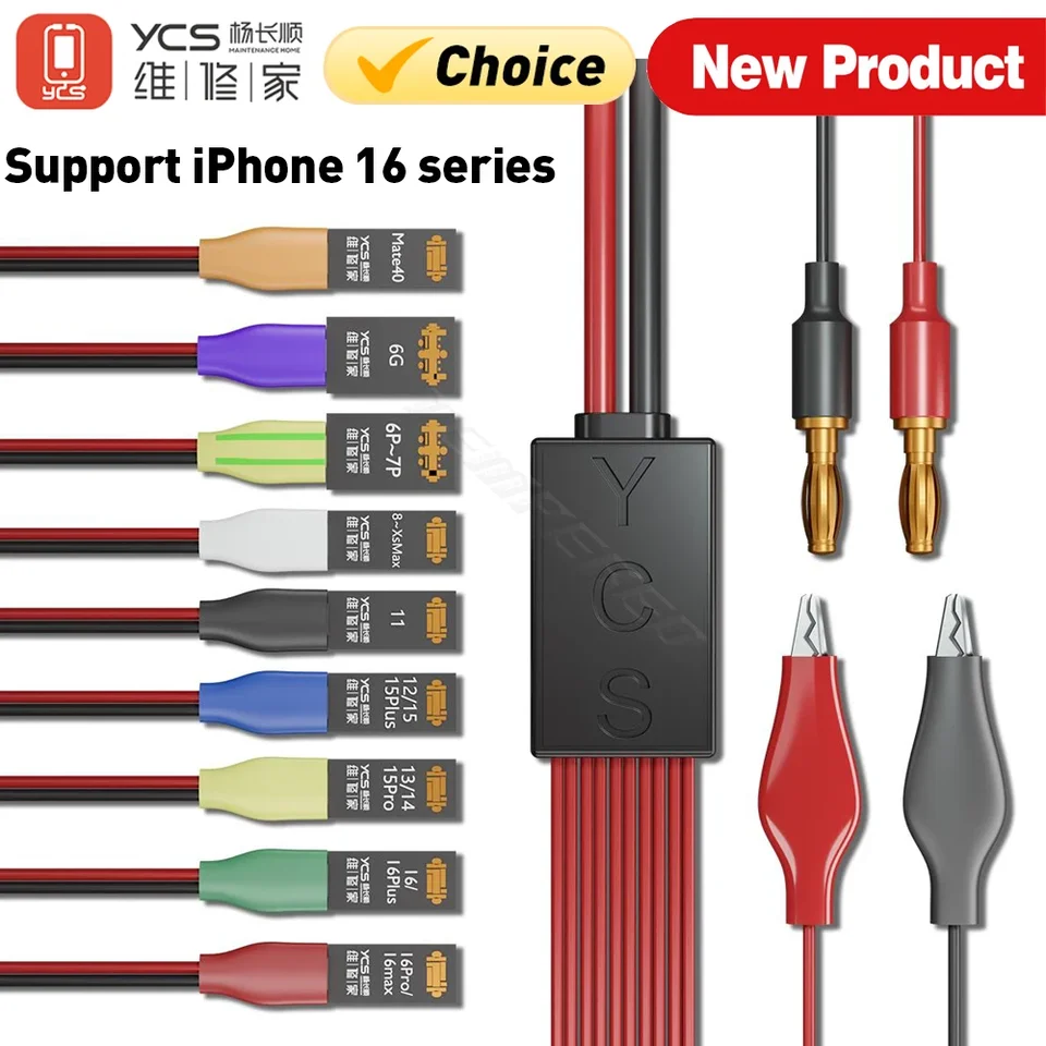 YCS D01 Power na nabíjanie detekčného kábla pre iPhone 6-16 Pro Max Huawei Mate40 BATÉRIA KLIPOVÁ KABELOVÁ KABELOVÁ KÁBLA