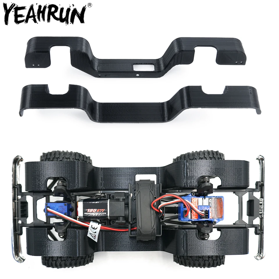Yeahrun 2ks uhlíkové vlákno Fender Mudguard Liner pre 1/18 TRX-4M K10 High Trail RC Crawler Decoration Autom