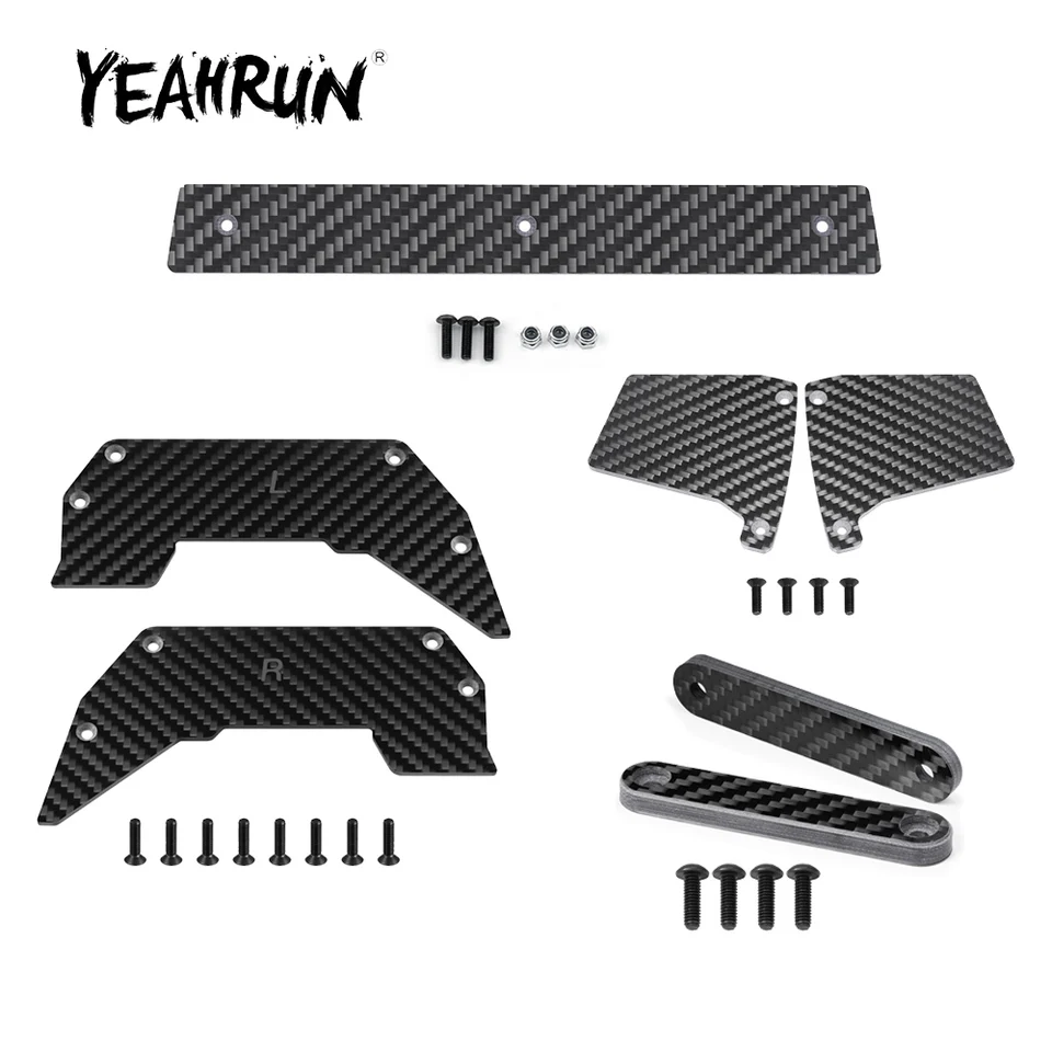Yeahrun Covery Wharbit Fiber Cools/Roof Rails/Zadný blatník/Tlaková doska zadného vedra pre priestupok 6S BLX V2 All-Road 1/7 RC CAR