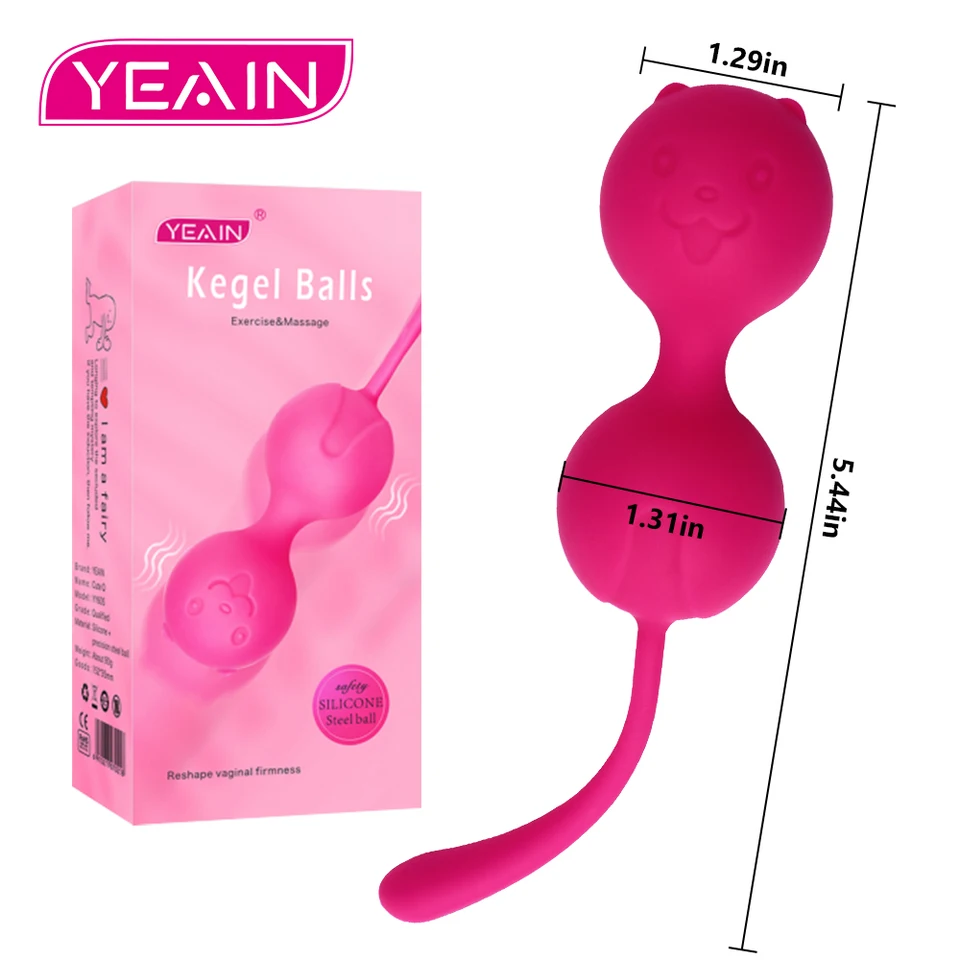 Yeain Kegel Balls Cvičenie po pôrode pre ženy sexuálne hračky panvové podlahové svalové trénera Čínske gule Sprísnenie vaginského stimulátora