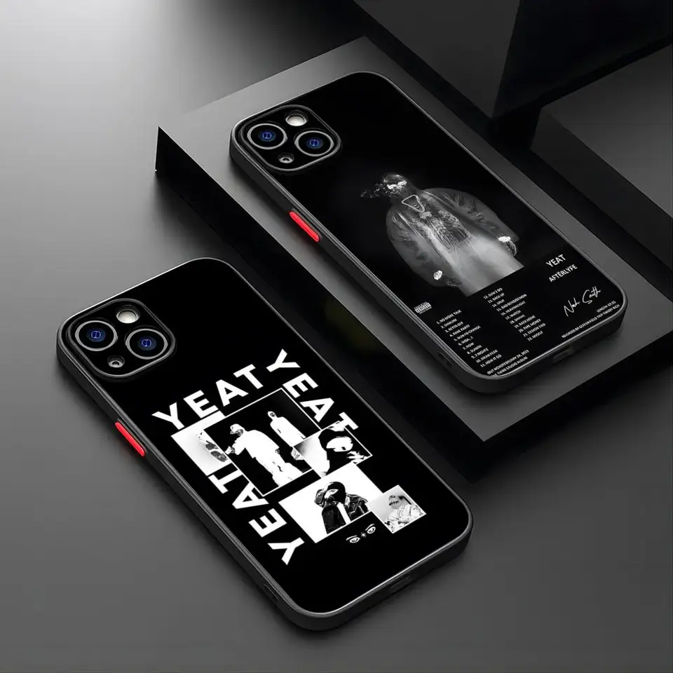 Yeat Rapper Afterlyfe Pase pre iPhone 15 Pro Max 14 Pro 13 11 12 12 Mini XS XR 7 8 8 Plus SE Matte priesvitný zadný kryt