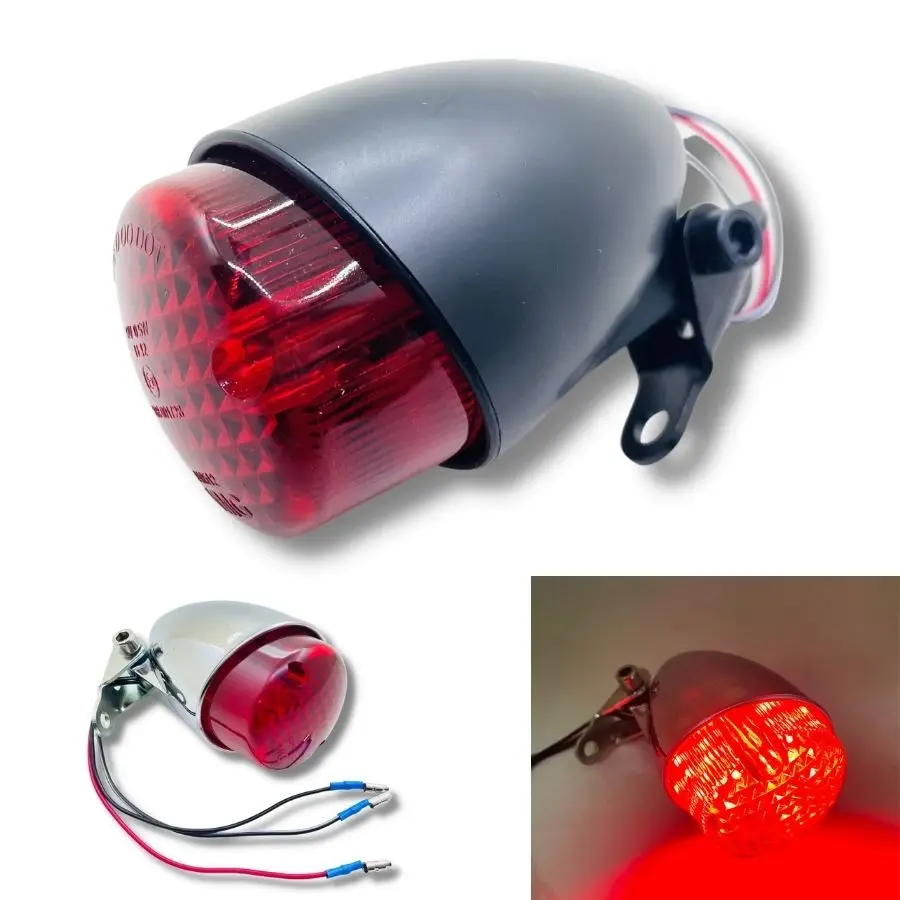 YECNECTY FOR HONDA Steed 400/600 CAFE RACER SUZUKI Kawasaki Yamaha Universal Motocykel zadné svetlo ABS Motorka Stop Brzdenie Lamp