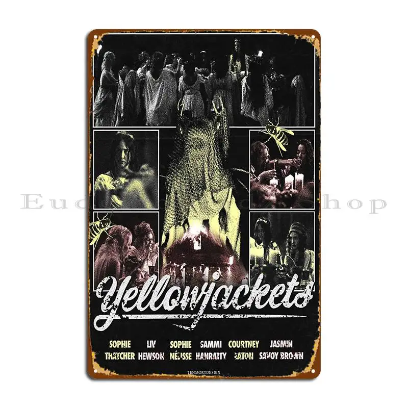 Yellowjackets plagát kovová značka krčma dekorácie stena dekorácie Prispôsobené klubové znakové plagát