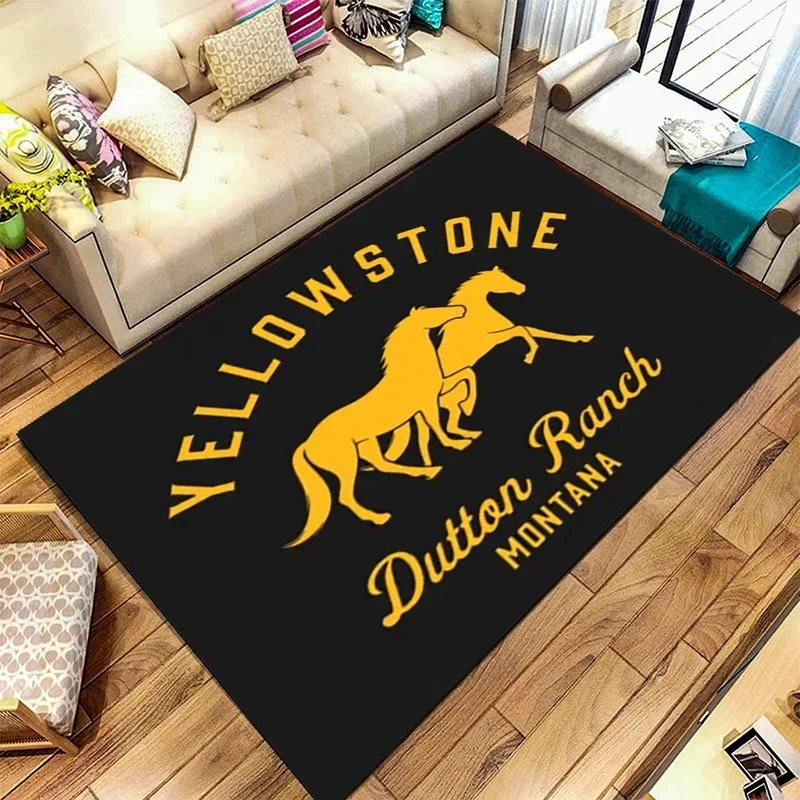 Yellowstone Dutton ranč koberec Domáca spálňa dekoratívne koberce kuchynská kúpeľňa festival darček na drevenú podlahu koberec