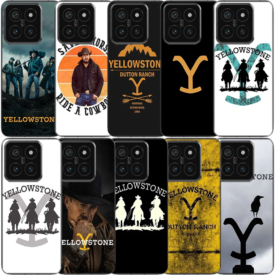 Yellowstone TV Show Clear Pase Pase pre Xiaomi Mi 13 12 12T 11T 10 10T PRO 11i 9 9T 8 LITE CC9E A3 A2 TPU Soft Soft Funda