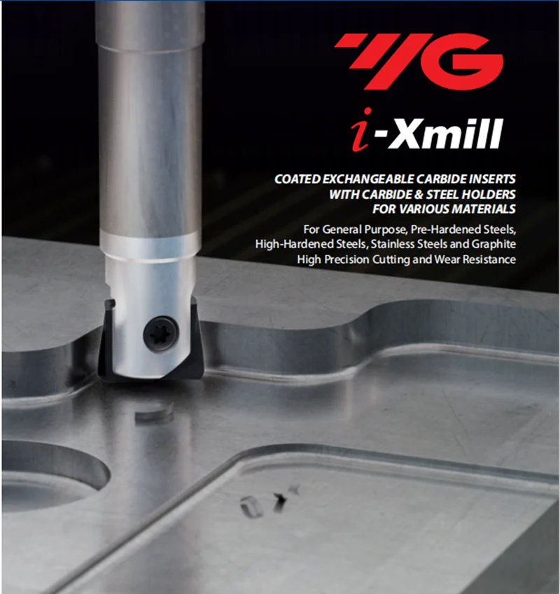 YG-1 I-XMILL D10 R5 Ball vložky potiahnuteľné výmenné vložky karbidu s držiakmi karbidov