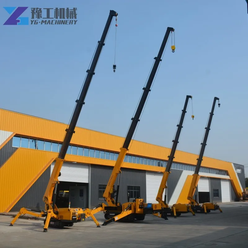YG Truck namontovaný mini pavúk Crawler Zdvíhacie zariadenie Sklenené záclony na stenu výťah 10 ton výťahový výťah 8 ton zdvíhací opasok