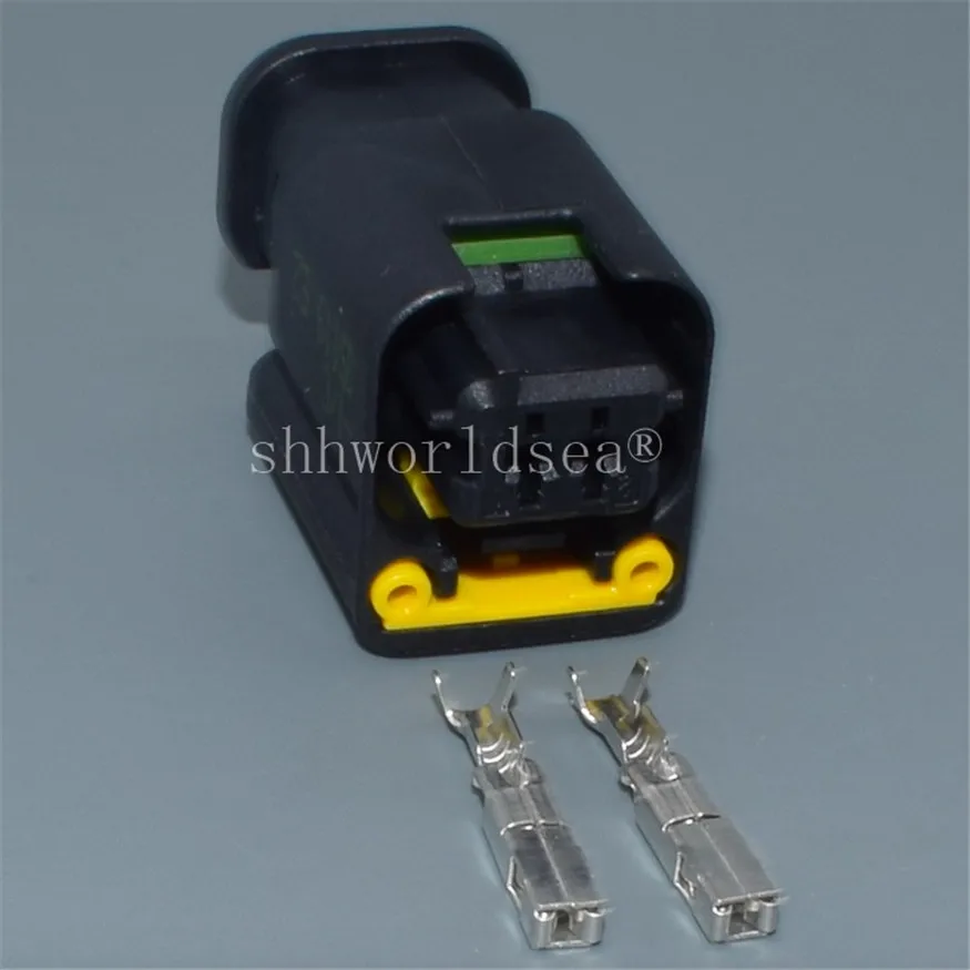 Yierxjwshx 2 Pin Automatické elektrické káblové zväzok kábla Kábel vodotesná zásuvka konektor 1801176-1