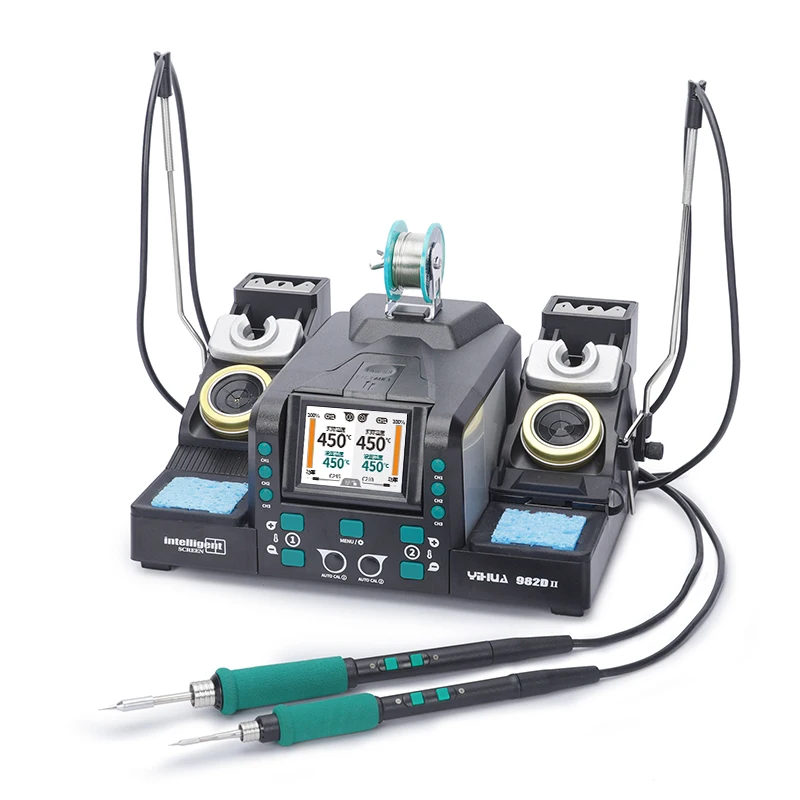 Yihua 982d-II High Precision Smart Tweezere Spáčnenia Spájka s dvojhlavým elektrickým vykurovaním Elektrické vykurovanie