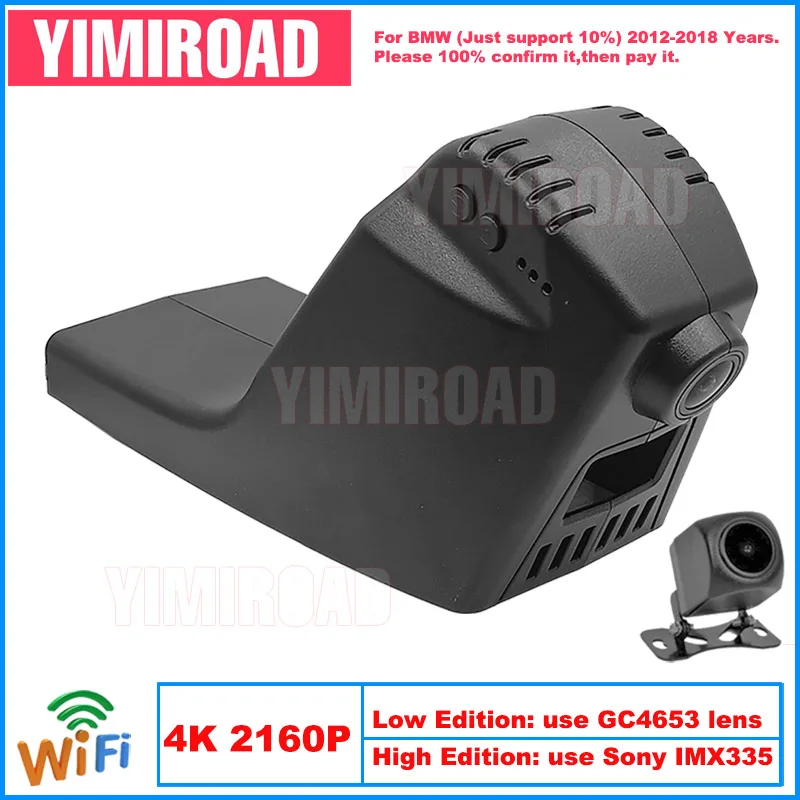 YiMiroad BM13-4K 2160p Edition WiFi Car DVR Auto Dash Camera Camera pre BMW X3 F25 X4 F26 X6 F16 1 3 5 6 Series 2012-2018 10% automobilov