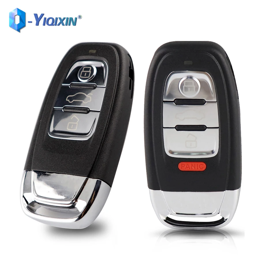 Yiqixin 3/4 Button Diaľkové vozidlá pre kľúče od auta pre Audi A4 A4L A3 A5 Q5 Q5 Q7 A6 A8 S8 Q3 A7 RS4 RS5 S4 S5 Q8 A6L HU66