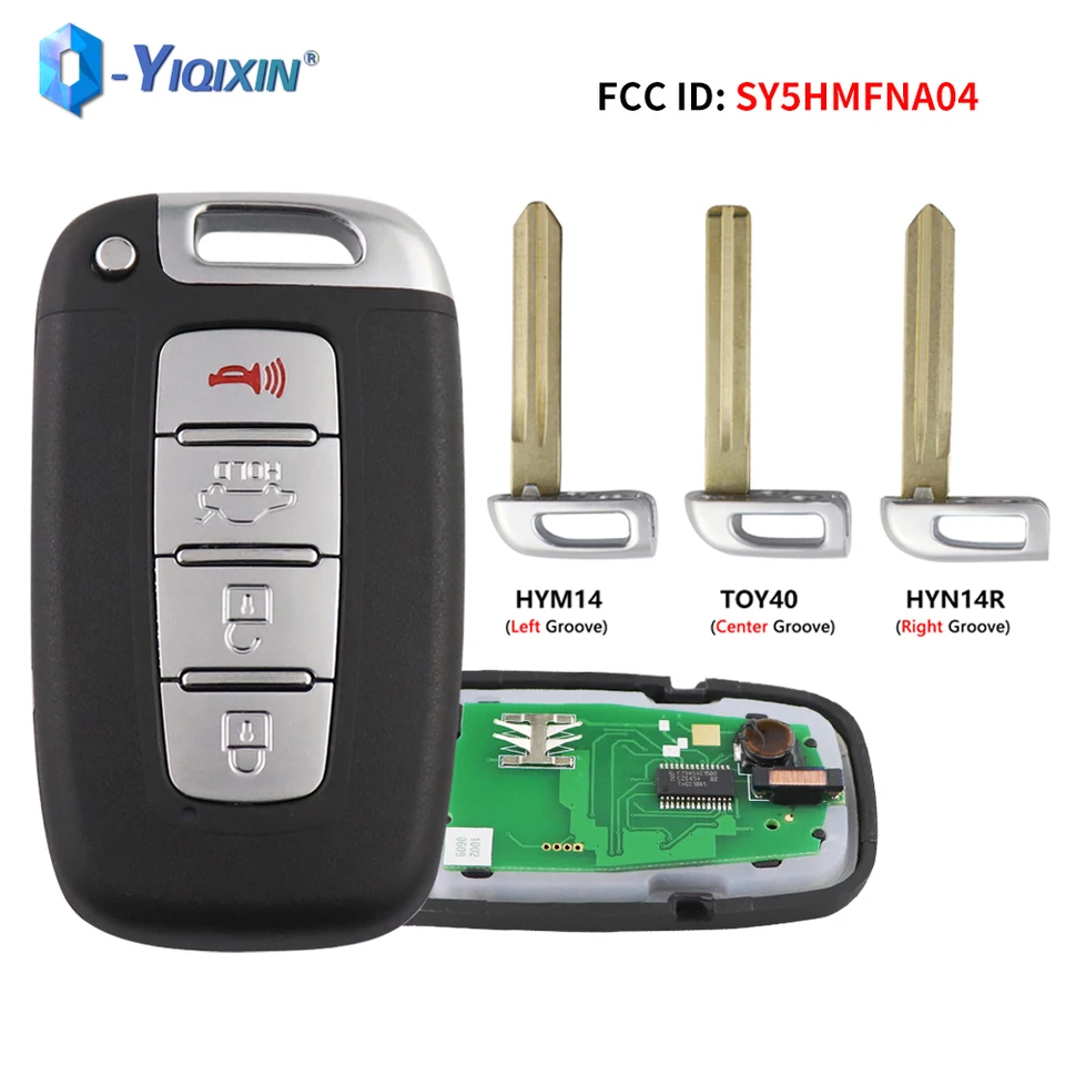 Yiqixin 4 tlačidlá 315 MHz Diaľkový automobil pre Kia K2 K5 Rio Soul Borrego Sorento Optima Hyundai I30 IX35 Sonata Genesis Equus ID46