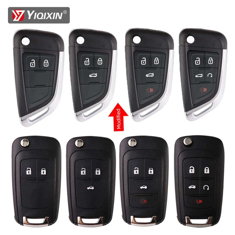 Yiqixin vzdialené vozidlá na kľúče pre kľúče pre Opel Astra Vauxhall Zafira Mokka Holden Insignia pre Chevrolet Epica Lova Cruze Aveo No Logo