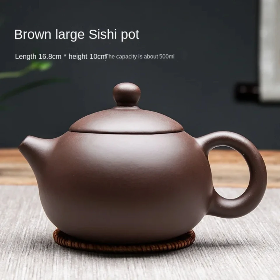 Yixing 500 ml kapacita Yixing Opracing Clay Teapot xishi čajový hrniec Čínsky tradícia čajovník Oolong Pu're Tea Set Filter Kettle