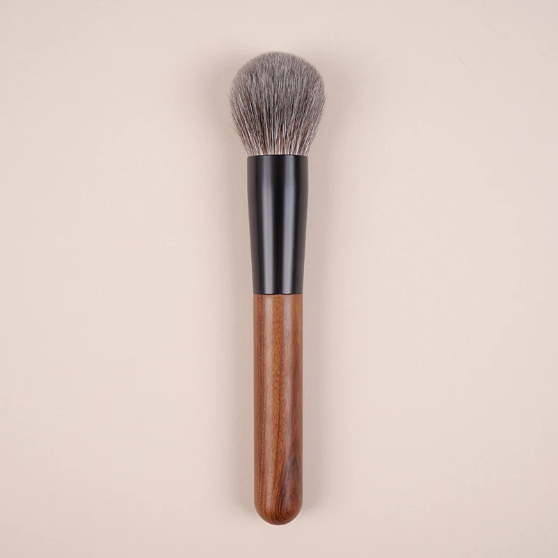 Yizhibi Profesionálny ručne vyrobený make-up kefka kefka kefka červená veverička zmiešaná s jemnými kozími vlasmi.