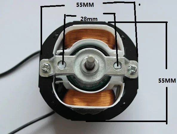 YJ58-12 CW v smere hodinových ručičiek 2 Stĺpky 4 mm hriadeľ Dia 2600 ot /