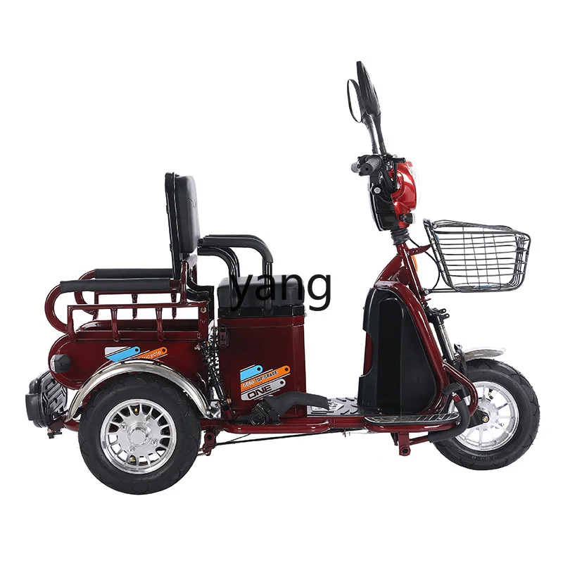 YJQ Electric Tricycle Domácnosť Malé dámy Spravodlivé batérie auto s posádkou nákladu dvojité použitie