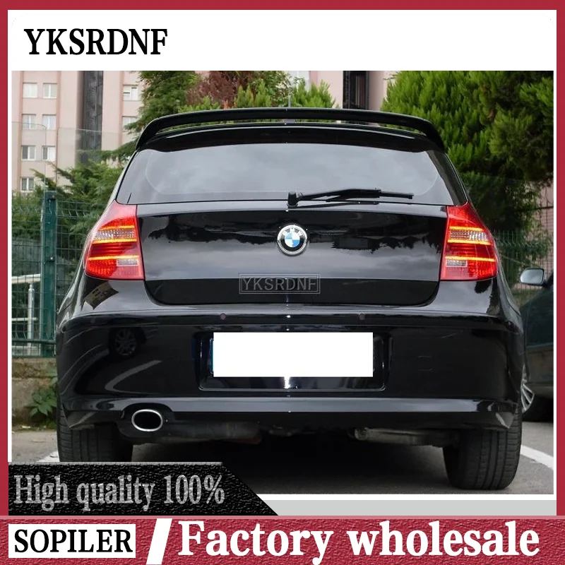 YKSRDNF pre BMW 1 Series E87 E81 Hatchback AC STYLE Zadná strecha Spiler Spiler WING WING Fiber 2004-2011