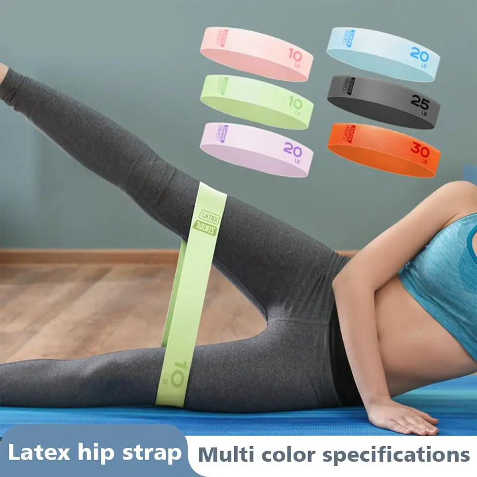 Yoga Elastic Bands Prenosné pilates hip kruh expander base fitnes napätie telocvične rodinné kapely latexové odporné cvičenie