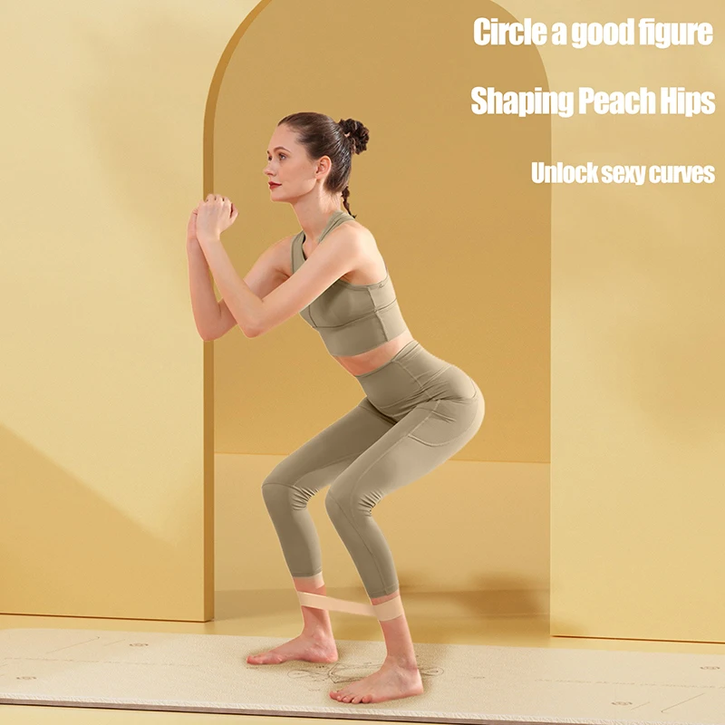 Yoga Elastic Bands Prenosné pilates hip kruh expandery expander gym odpor latexu Cvičenie napätie pásové pásmo Fitness Family