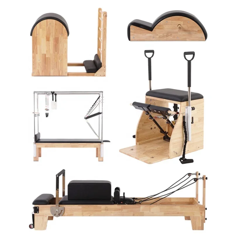 Yoga Pilates 5 -Piece Set Pilates Studio Equipment Gym Gym Fitness Wooden Reformer stroj