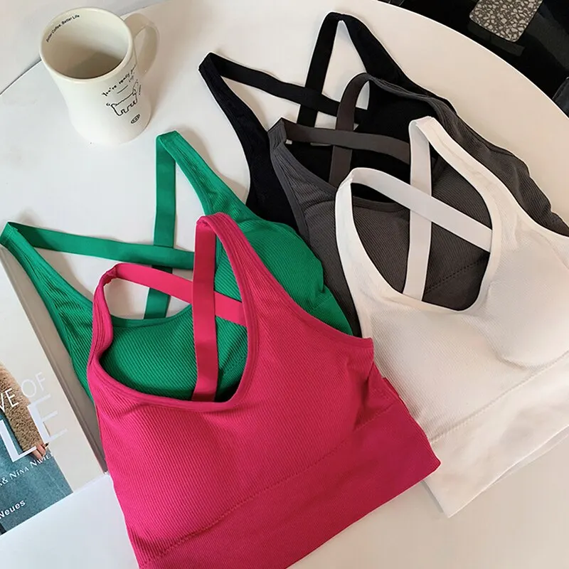 Yoga Tank Tops Women Fitness Crop