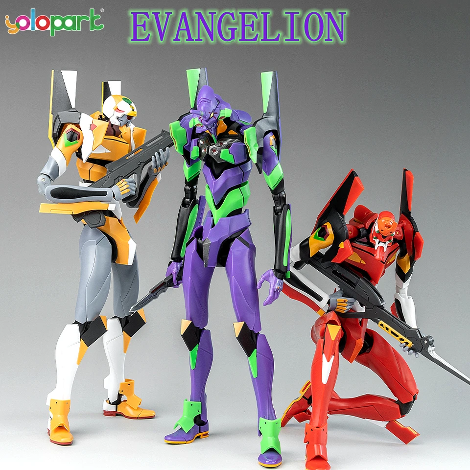 Yolopark Neon Genesis Evangelion Toy Figures AMK Series EVA -00 01 02 20 cm produkčný model hračiek pre deti dospelých