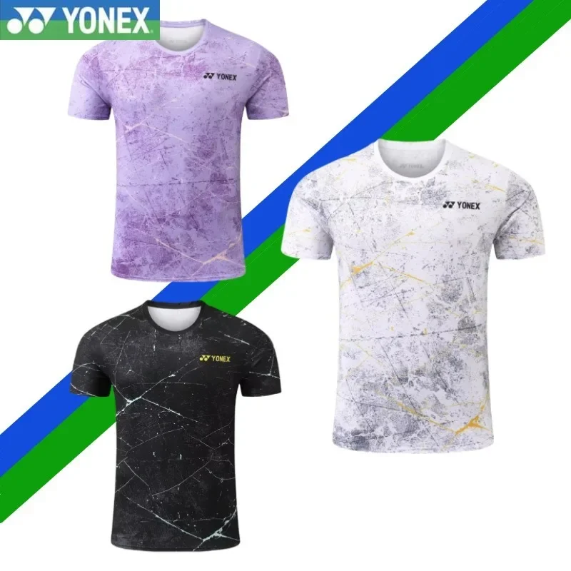 Yonex 2024 New Badminton Sportswear Men's and Women's Rýchlo sušenie a priedušné výcvikové dresy Detské topy detských