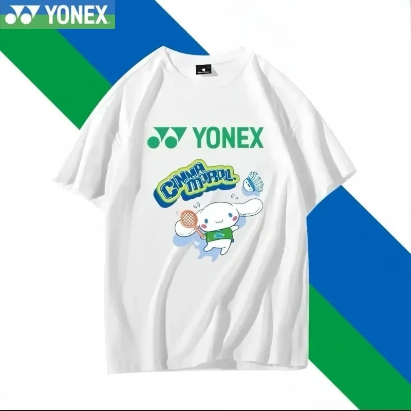 YONEX 2024 Nové mužské a ženy isté bedmintonové dres módne tlače všestranná