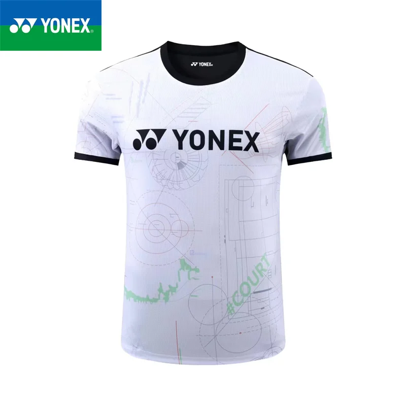 Yonxe 2024 Nový badminton rýchly sušenie priedušného scéna Pánske a dámske letné súťažné športové školenie Top