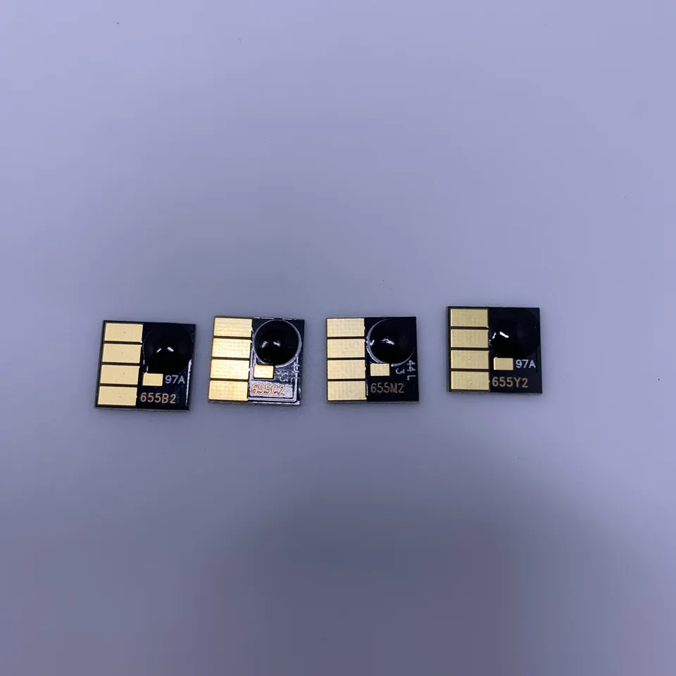 Yotat 4pcs/Set Permanent Chip pre HP 655 655XL pre HP Deskjet Atrament Advantage 3525/4615/4625/5525/6520/6525