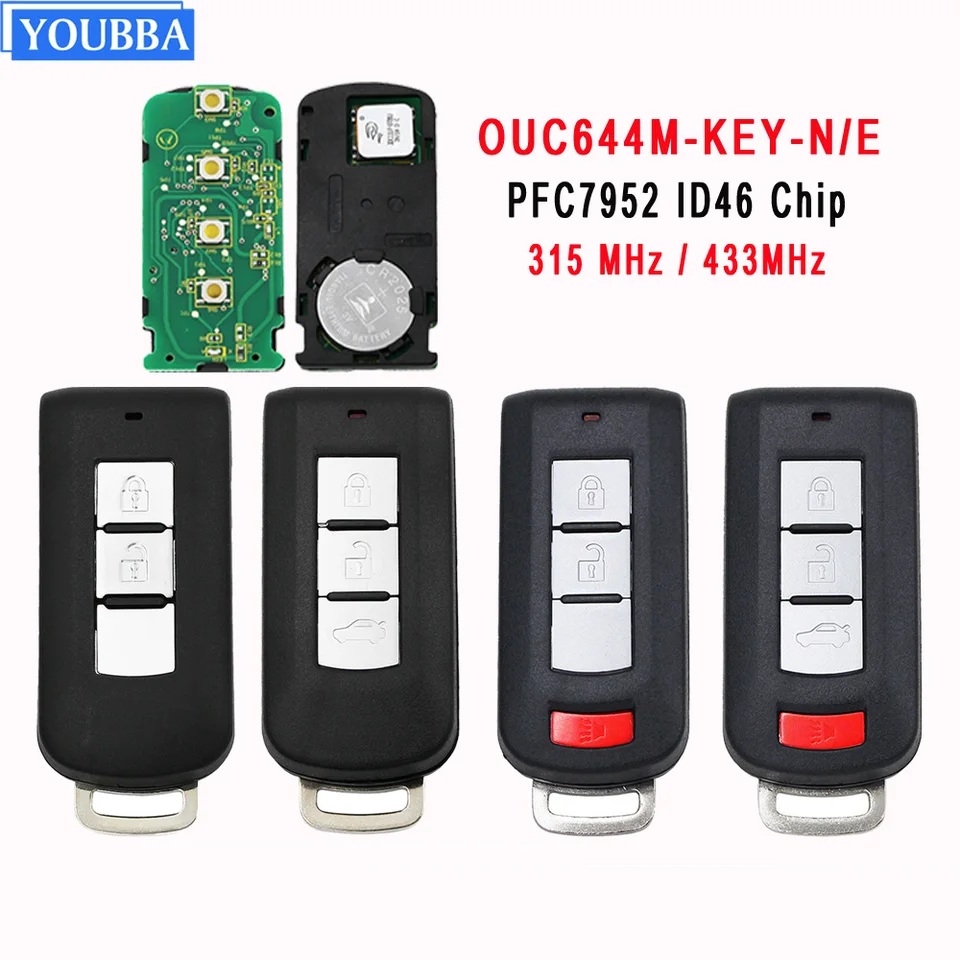 Youbba 2/3/4b pre Mitsubishi Lancer Outlander Galant RVR Pajero Shogun Montero Sport OUC644M-KEY-N ID46