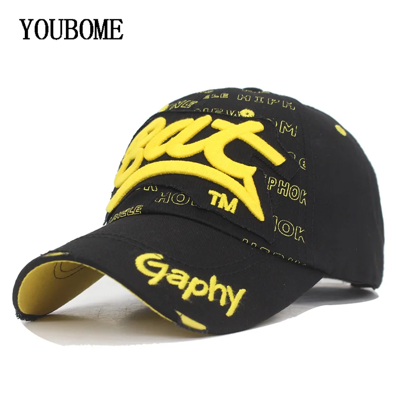 Youbome Fashion Snapback baseball čiapky pre mužov Značka Značka Muž Cotton Výšivka kosť gorras letter bat ocka klobúky 2018