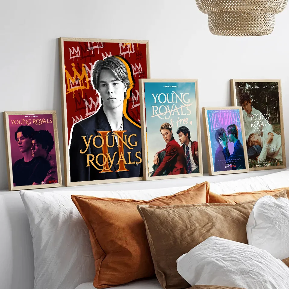 Young Royals TV Show Movie Sticky Plagáty Vintage Room Home Bar Cafe Decor Vintage Dekoratívna maľba