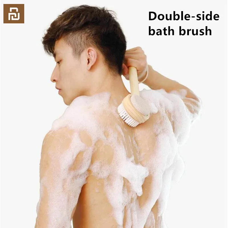 YouPin Qualitell Bath Brush Double Side 2 2 in 1 Silikónová masáž kúpeľňové doplnky Body Zadná exfoliácia sprcha