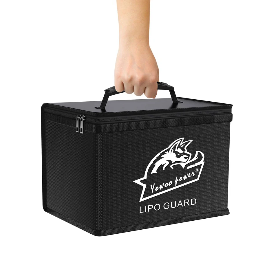 Yowoo Lipo Bag Fireproof Bezpečnosť vrecka Veľká kapacita Storage Guard batéria RC diely vodotesný výbuch bezpečný požiarny ochranný kryt