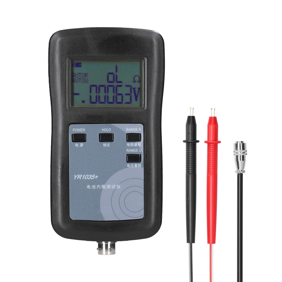 YR1035 lítium batérie Interný odpor skúšobného prístroja 100V Skupina elektrických vozidiel 18650 Tester 4-vodičového vnútorného odporu