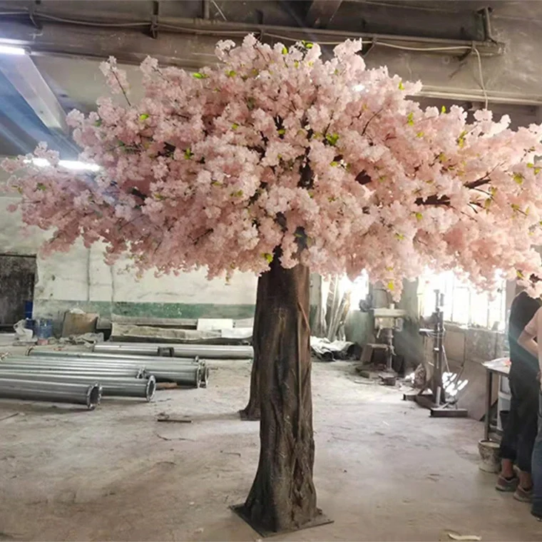 Yryhs5 10 stôp 3 m Veľká ružová arbol Arbre arvore Cerisier falošný 4m biely veľký Sakura čerešňový kvetový strom umelý čerešňový kvet strom