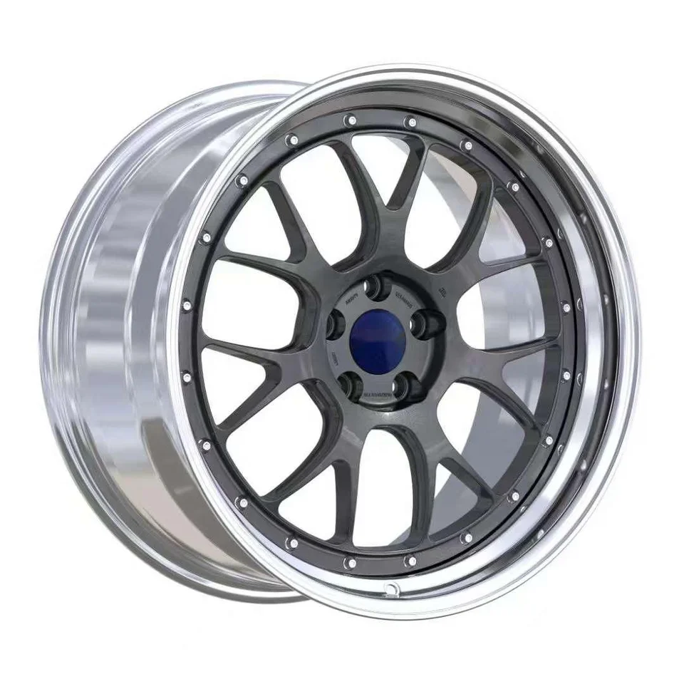YTD Custom Luxury 2-Peting Replica BBS LM 16-24 palca 5x112 5x114.3 5x120 kredité koleso konkávne čierne zliatinové vozidlo Color Car Wheel Wheel.
