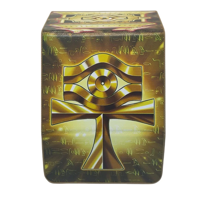 Yu-Gi-OH Card Box Millennium Eye Gold Sarcophagus DIY Vysoko kvalitná prenosná zbierka SKLADOVÁ KARTA SKLADA Anime Action Hray Figure