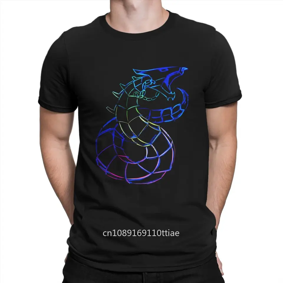 Yu Gi Oh Duel Monsters Card Game Najnovšie tričko pre mužov pre mužov Neon Cyber ​​Drag Drag Pure Cotton T tričko Výrazné darčekové oblečenie