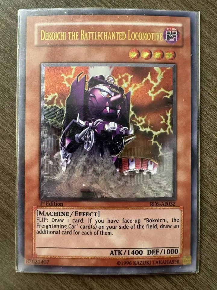 Yu-Gi-OH Rise of Destiny RDS-AE032 UTR DeKoichi The Battlechanted Locomotive Collectible Custom Game Cards (nie originál)